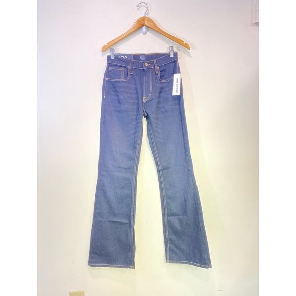 NWT Urban Outfitters 25us /90's Boot Cut Black Noir Color-Dark Blue  Flare - Picture 3 of 7